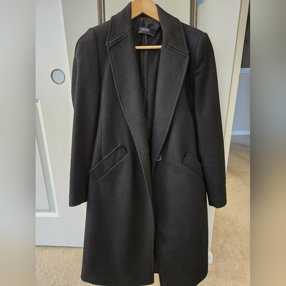 Elegant Zara Black Coat